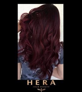 Intense Burgundy Hair