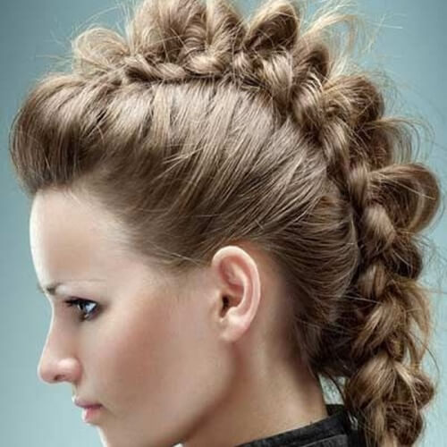 French Braid Faux Hawks