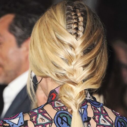 Overlapping French Braid Hairstyles