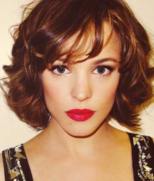 wavy bob short haircuts for thick hair