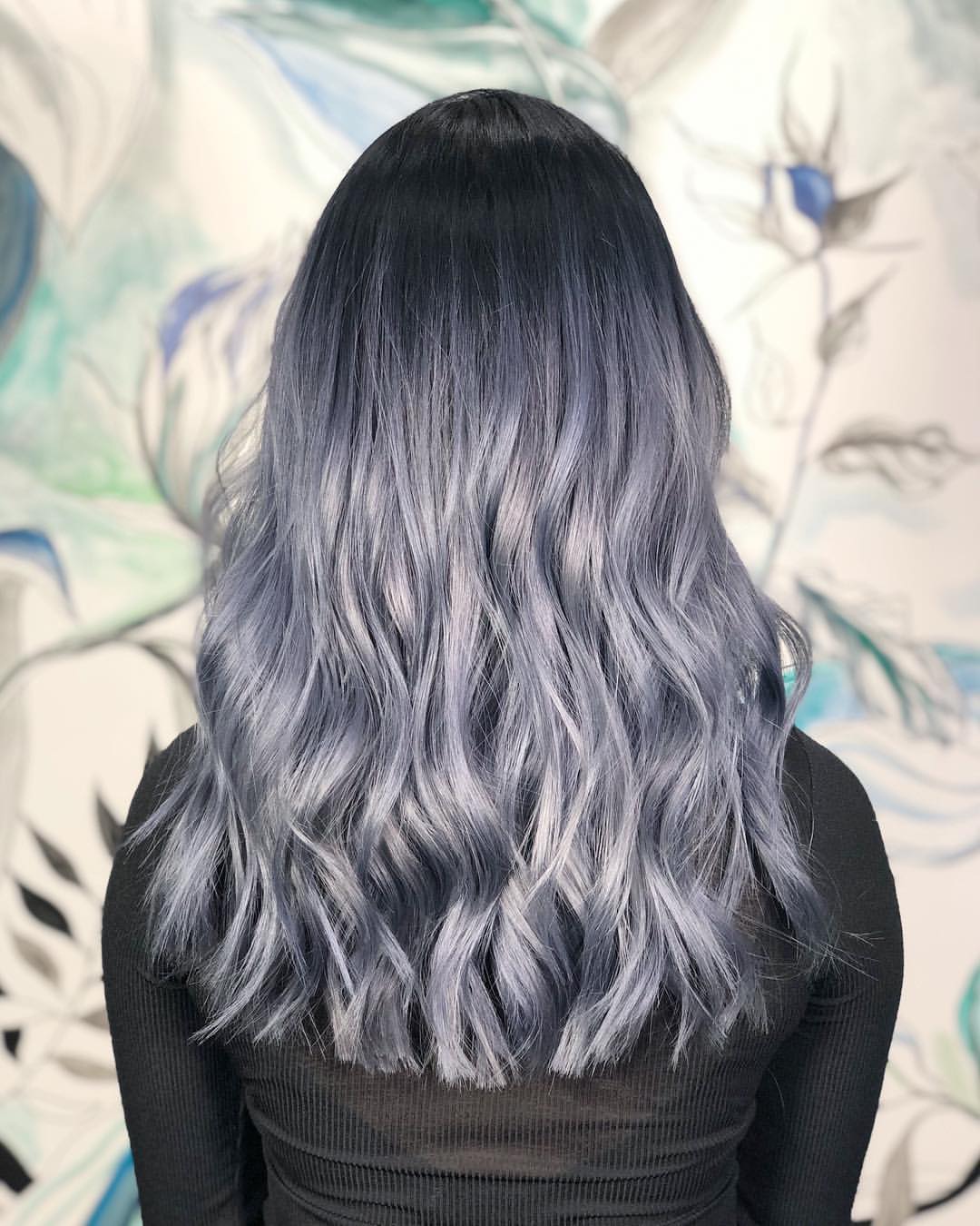 gray blue hair