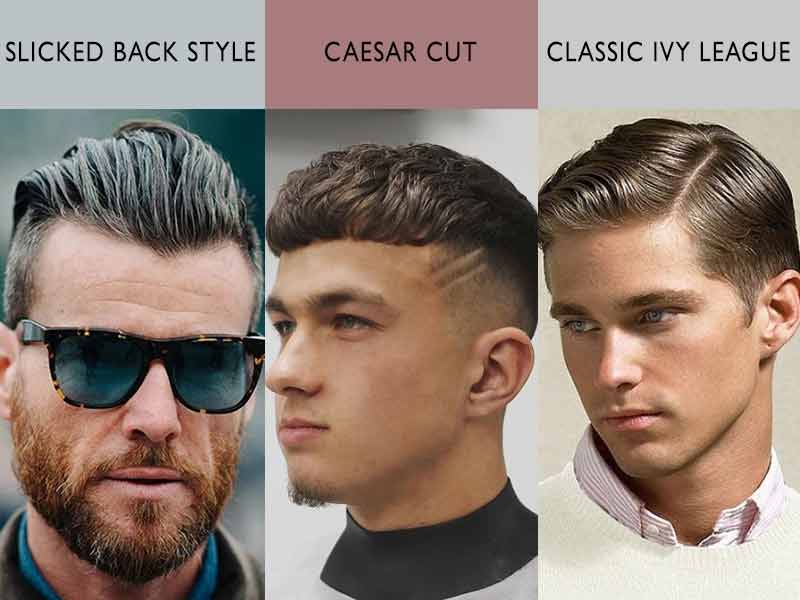 short hairstyles for men with big foreheads