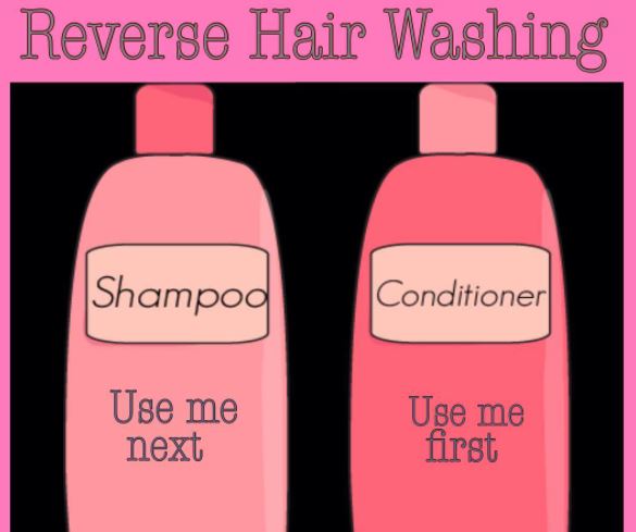 reverse washing of hair 