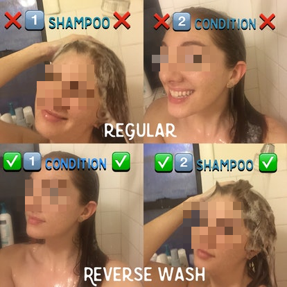 reverse hair washing