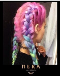 rainbow hair