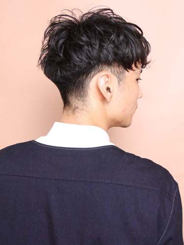 wavy-perm with undercut